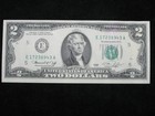 1976 Postmarked Bicentennial Two Dollar Note   Uncirculated    2 First Day Issue