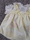 Vintage Cradle Togs Baby Girls Sz 3m Short Sleeve Dress Yellow White Cottagecore