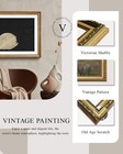 Viyyiea Gold Framed Large Swan Decor Wall Art Canvas Print Vintage Grace Swan   