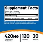 Nutricost Magnesium Citrate 120 Capsules  420mg  30 Servings - Gluten Free