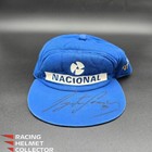 Ayrton Senna Cap Worn   Signed Nacional 1994 Autographed Nigel Stepney As-02968