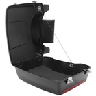10 7   Chopped Pack Trunk W  Backrest Pad For Harley Tour Street Glide 97-13