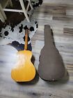 Vintage  30s  40s Chipboard Trap Door W o Cover Parlor Guitar Case W guitar