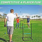 Gosports Ladder Toss Indoor   Outdoor Game Set With 6 Soft Rubber Bolo Balls And