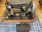 Antique 1920 s Portable Cast Iron Singer Foot Pedal Sewing Machine