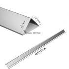 Yeaborn Aluminium Alloy Corner Guards 12pcs Wall Corner Protector 1 6 X 1 6 X