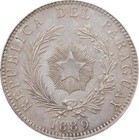 1889 Paraguay Republic Silver Peso Patacon Buenos Aires Mint Km5 Pcgs Xf Details