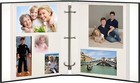 Black Magnetic Self-stick 3-ring Photo Album With 100 Pages  50 Sheets 