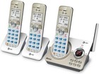 At t Expandable Cordless Phone System Answering Machine 3 Handsets Bluetooth