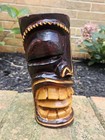 Vtg Hawaiin Handcarved Wooden Tiki Statue 8 