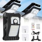 Clip-on Solar 118 Led Light Outdoor Motion Sensor Waterproof Wall Security Light
