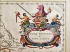1640 Map Of Mexico Nova Hispania By Willem Blaeu Antique Authentic Hand Colored