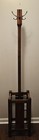 Vtg Mission Oak Style Arts Coat Hat Hall Tree W umbrella Cane Stand 71 5 X 13 25