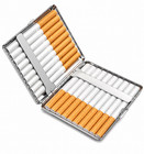 Stainless Steel Cigarette Case Holder Metal Pocket Box For 20 Cigarettes