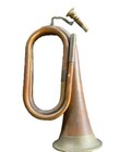 Horn Boy Scout Signal Instrument India Brass Copper Bugle Us Military Cavalry