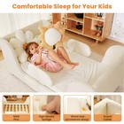 Wood Toddler Floor Bed Standard Crib Size Children s Floor Bed Frame W headboard