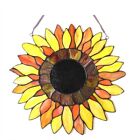 Sunflower Stained Glass Hanging Window Panel Floral Suncatcher Tiffany Style 16 