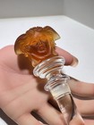 Versace Vintage Rosenthal Medusa Frosted Crystal Wine Bottle Stopper