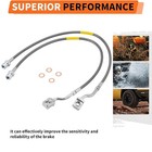 Extended Front Brake Lines 5-7 5in For 07-19 Suburban 1500 Tahoe Gmc Yukon