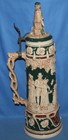 Rare Vintage German 19  Beer Stein Ceramic Lid  188a