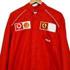 Fila X Ferrari Scuderia Official Vintage 2002 F1 Team Long Sleeve Shirt - Size L