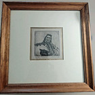 Native American Chief Joseph Nez Perce Etching Signed 9 20 Vintage 1976 Limited