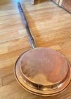 Antique Copper Bed Warmer With Wooden Handle