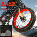 26  Fat Tire Electric Bikes For Adults 1500w 34mph 60miles Mountain Fast E-bike