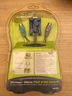 Iogear Miniview Micro 2-port Ps 2 Kvm Switch Built Cables Model Gcs62 New  