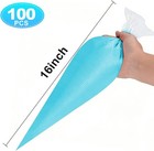 16in Disposable Piping Bags 100pcs Large Pastry Icing Frosting Bag For Cake