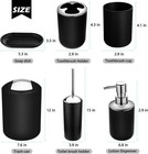 6-piece Bathroom Accessories Set  Toothbrush Holder With Cup  Soap Dispenser  