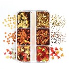 Maple Leaves Confetti 2000pcs Fall Leaves Party Table Decorations Scatter Foi   