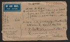  bl  Burma 1950 Rangoon Registered Cover