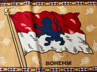 Vintage Bohemia Flag Cigarette Tobacco Large Flannel Felt Blanket  C 1910