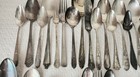 100 Piece Vintage Silver Plate Flatware Craft Lot Mostly Spoons