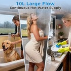 Rv Tankless Water Heater Propane Gas Camper 65000btu 3 5gpm Controller 12v 10l