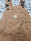 Carhartt Overalls 3t Brown Canvas Double Knee  Toddler Boys Bibs