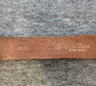 Vintage Don Hume Mens Black Leather Belt Basketweave Police Tactical Size 38