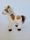 Toys R Us Animal Alley Pinto Pony Tan   White Horse  Plush Stuffed Animal 16x12