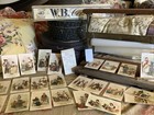 2621    antique C1892 Singer Sewing Costumes From Around The World Cards  box  25 
