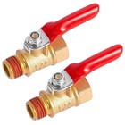2 Pack 1 4  Heavy Duty Air Compressor Brass Ball Valve Shut Off Switch  1 4 Inch