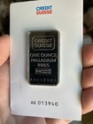 Credit Suisse Sealed 1oz Ounce Palladium 999 Proof Assay Card Valcambi Aa 013940