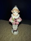Antique German Pierrot  Clown Full Figure Half Doll