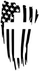 American Flag Cross Iron On Transfer For T-shirt   Other Light   Dark Fabrics  5
