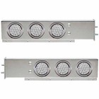 Stainless Steel Rear Mud Flap Hanger Bar Green Led Lights Spring