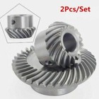 Xg-2pcs set Spiral Bevel Gear C77 c96 For 3  4  Milling Machinery Lifting
