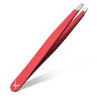 Professional Slant Tip Tweezers - Precision Stainless Steel Eyebrow Tweezers