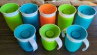 Lot Of 8 Munchkin Miracle 360 Trainer Cups - 7oz And 10oz Sippy Cup 