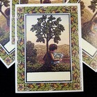 Vtg Antioch Bookplates Box Of 30 Tree In The Wood 1993 Boy Reading Under Tree 