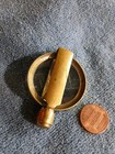 Antique French Brass Folding Magnifying Glass-d  pos  -swivel Pocket Loupe C 1900